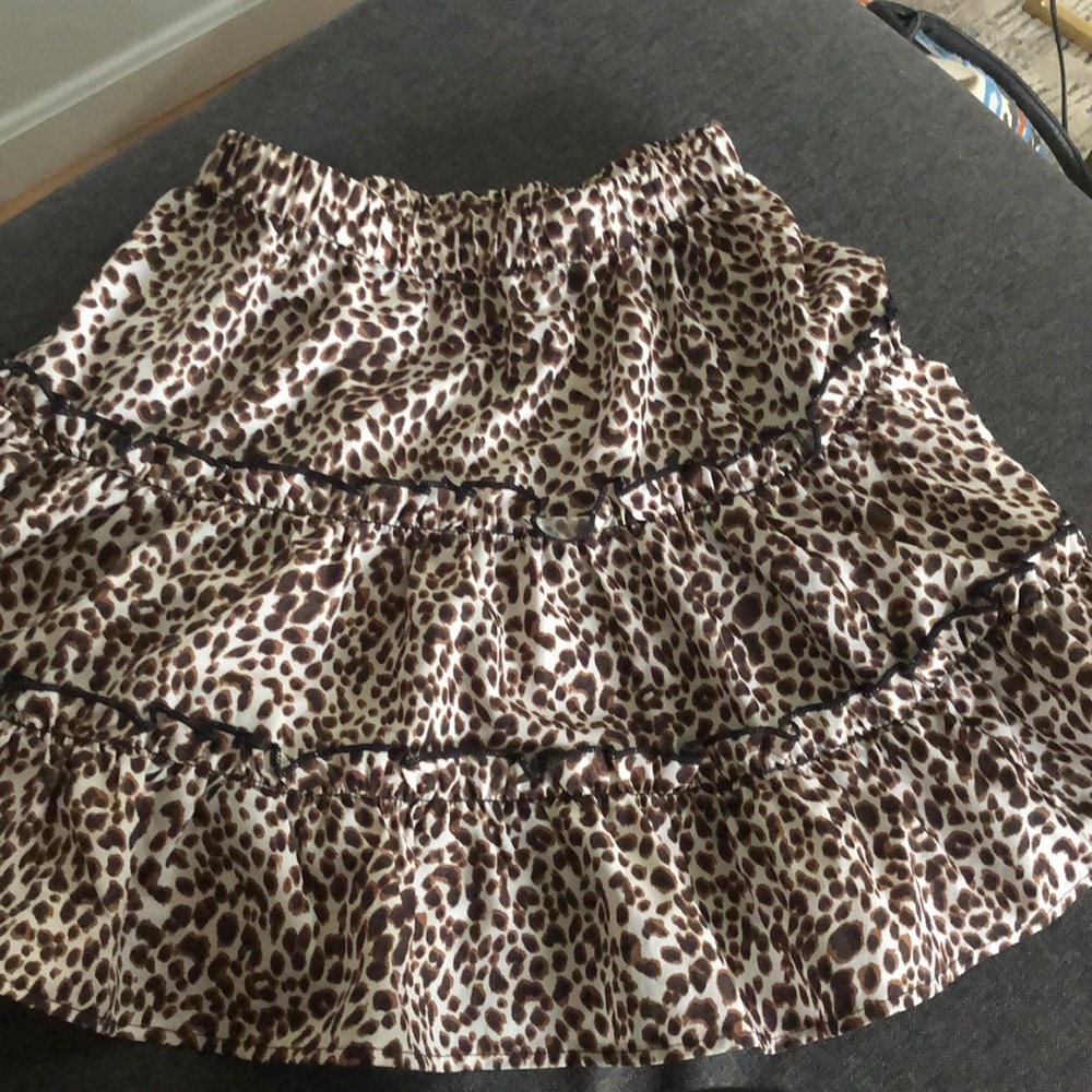 Girls leopard skirt size 12